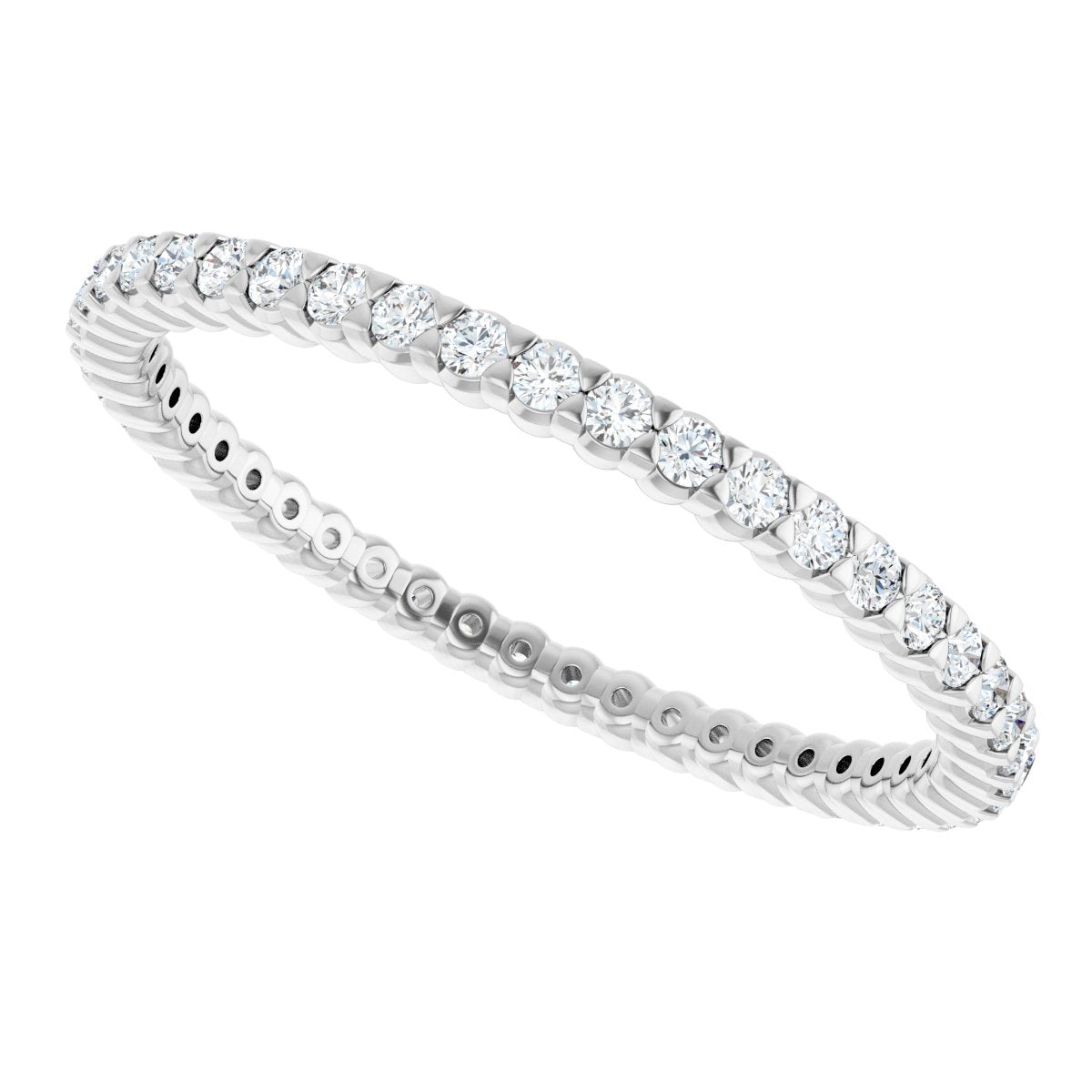 1/2 Ctw Lab-Grown Diamond Eternity Band - White Gold - Lab Grown Diamond