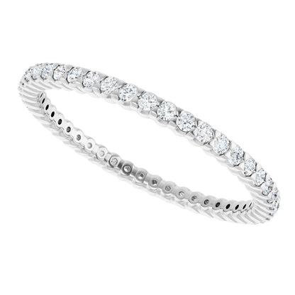 1/2 Ctw Lab-Grown Diamond Eternity Band - White Gold - Lab Grown Diamond