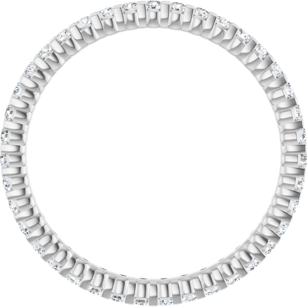 3/8 Ctw Lab-Grown Diamond Eternity Band - White Gold - Lab Grown Diamond