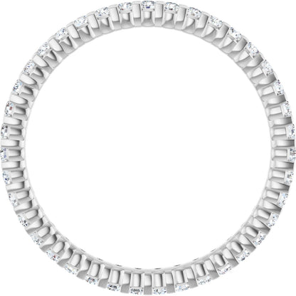 3/8 Ctw Lab-Grown Diamond Eternity Band - White Gold - Lab Grown Diamond