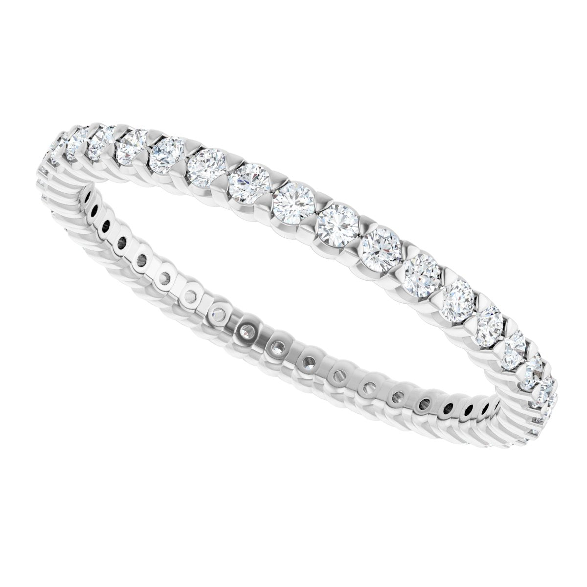 3/8 Ctw Lab-Grown Diamond Eternity Band - White Gold - Lab Grown Diamond