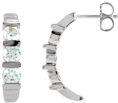 1 3/8 Ctw Lab-Grown Diamond Earrings - Lab Grown Diamond