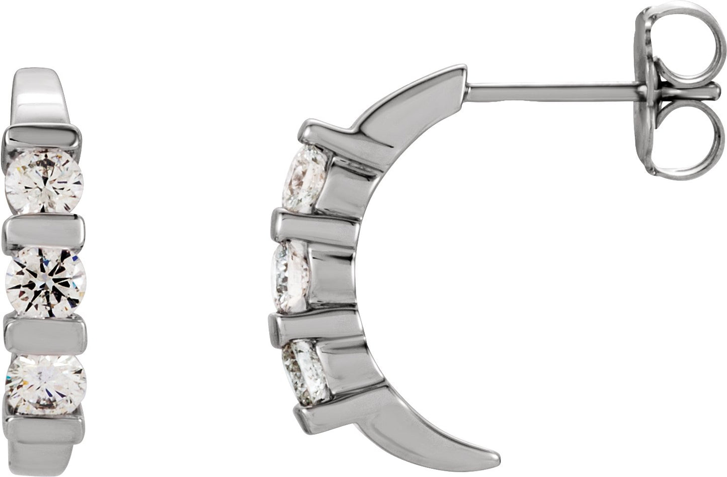 1/2 Ctw Lab-Grown Diamond Earrings - Lab Grown Diamond