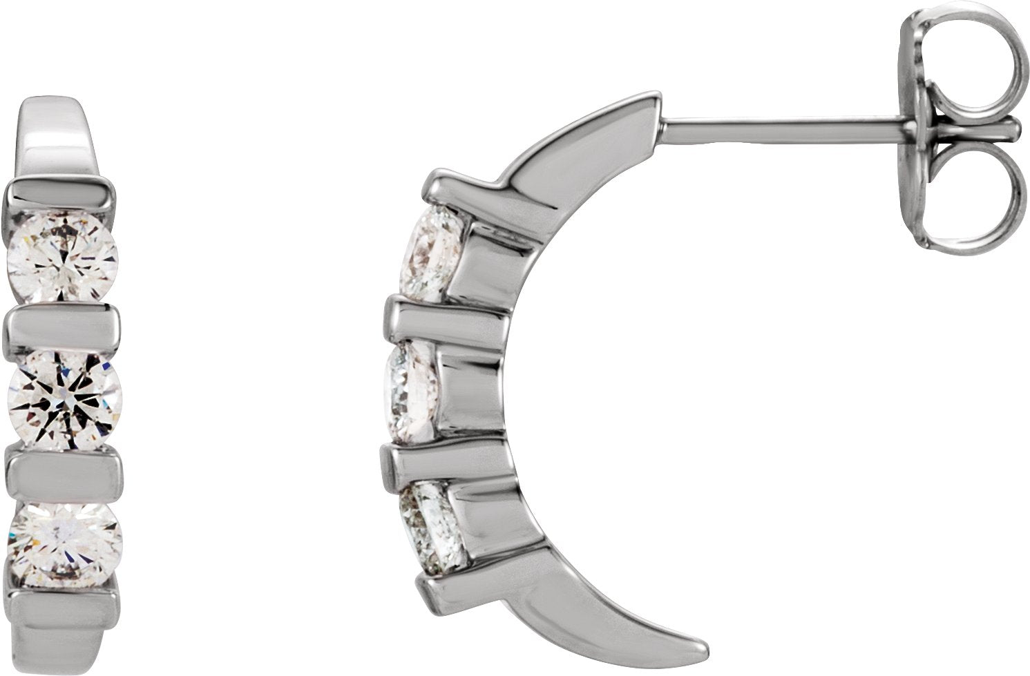 1/2 Ctw Lab-Grown Diamond Earrings - Lab Grown Diamond