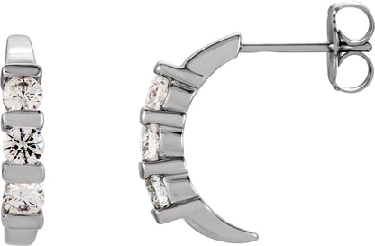 1/2 Ctw Lab-Grown Diamond Earrings - Lab Grown Diamond