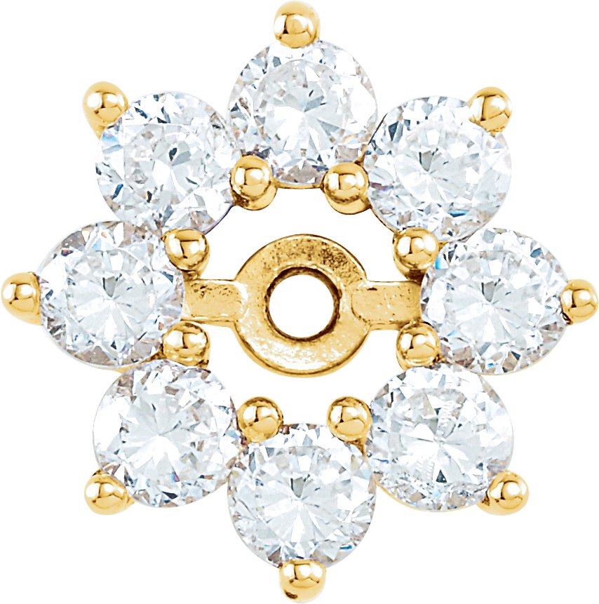 3/4 Ctw Lab-Grown Diamond Earring Jackets - Yellow Gold - Lab Grown Diamond