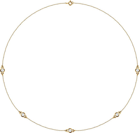 3/4 Ctw Lab-Grown Diamond Necklace - Lab Grown Diamond