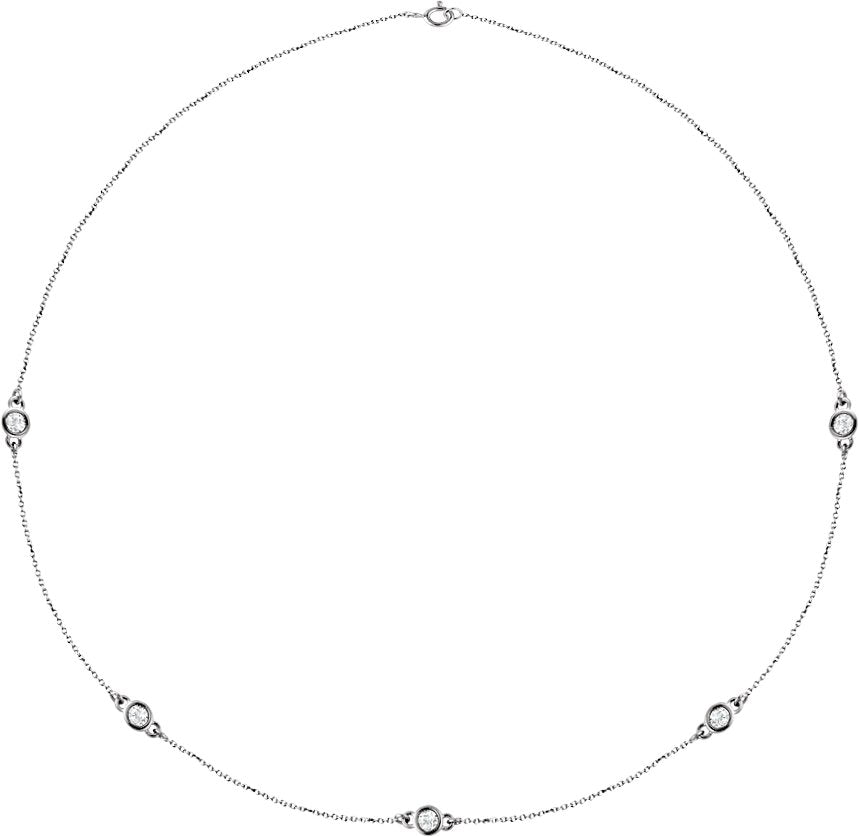 1 Ctw Lab-Grown Diamond Necklace