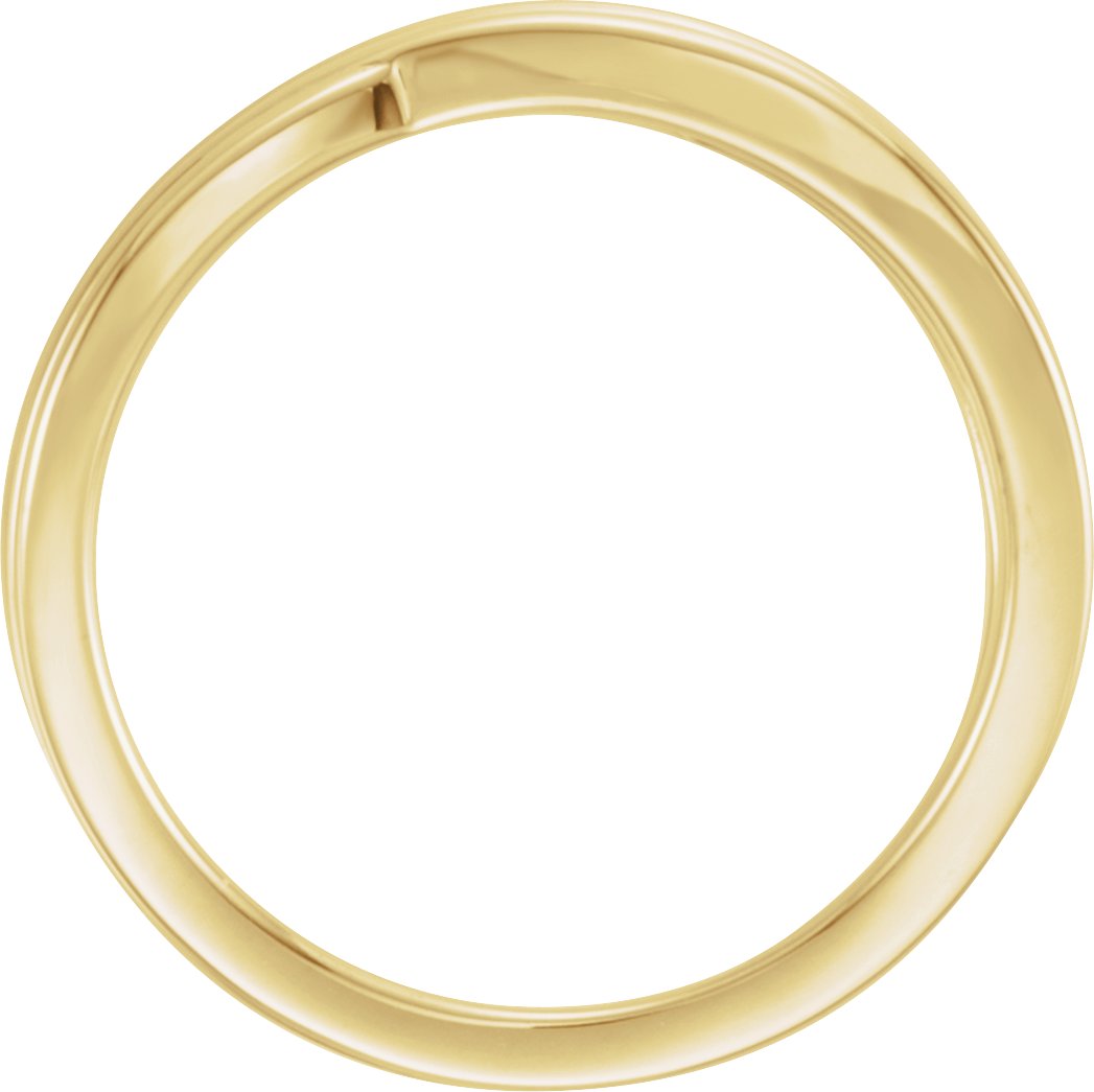 Lab-Grown Diamond Criss-Cross Ring - Yellow Gold - Lab Grown Diamond
