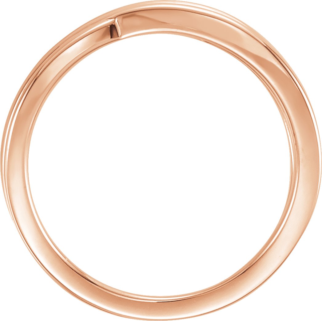 Lab-Grown Diamond Criss-Cross Ring - Rose Gold - Lab Grown Diamond
