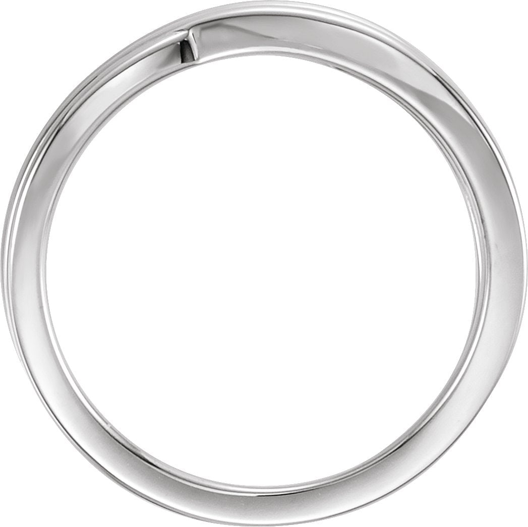 Lab-Grown Diamond Criss-Cross Ring - White Gold - Lab Grown Diamond