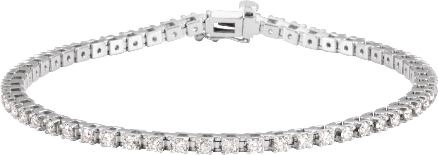 2 1/4 Ctw Lab-Grown Diamond Line Bracelet