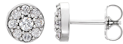 3/8 Ctw Lab-Grown Diamond Earrings With Backs - Lab Grown Diamond
