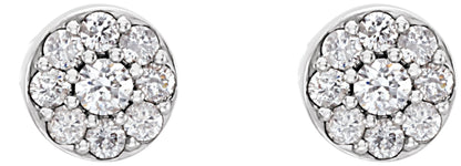 3/8 Ctw Lab-Grown Diamond Earrings With Backs - Yellow Gold - Lab Grown Diamond