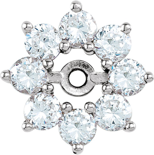3/4 Ctw Lab-Grown Diamond Earring Jackets