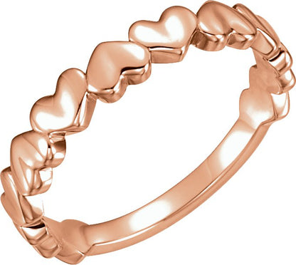 Heart Ring - Rose Gold