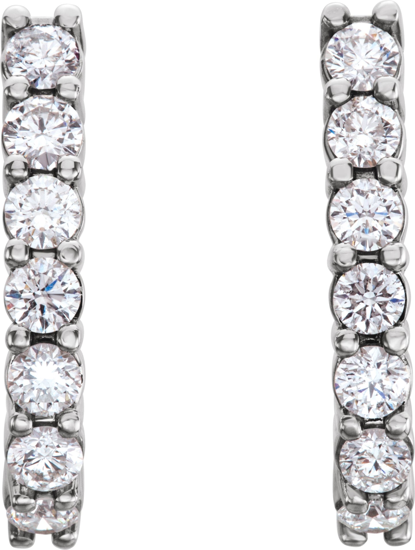 1 1/4 Ctw Lab Grown Diamond Earrings - Yellow Gold - Lab Grown Diamond
