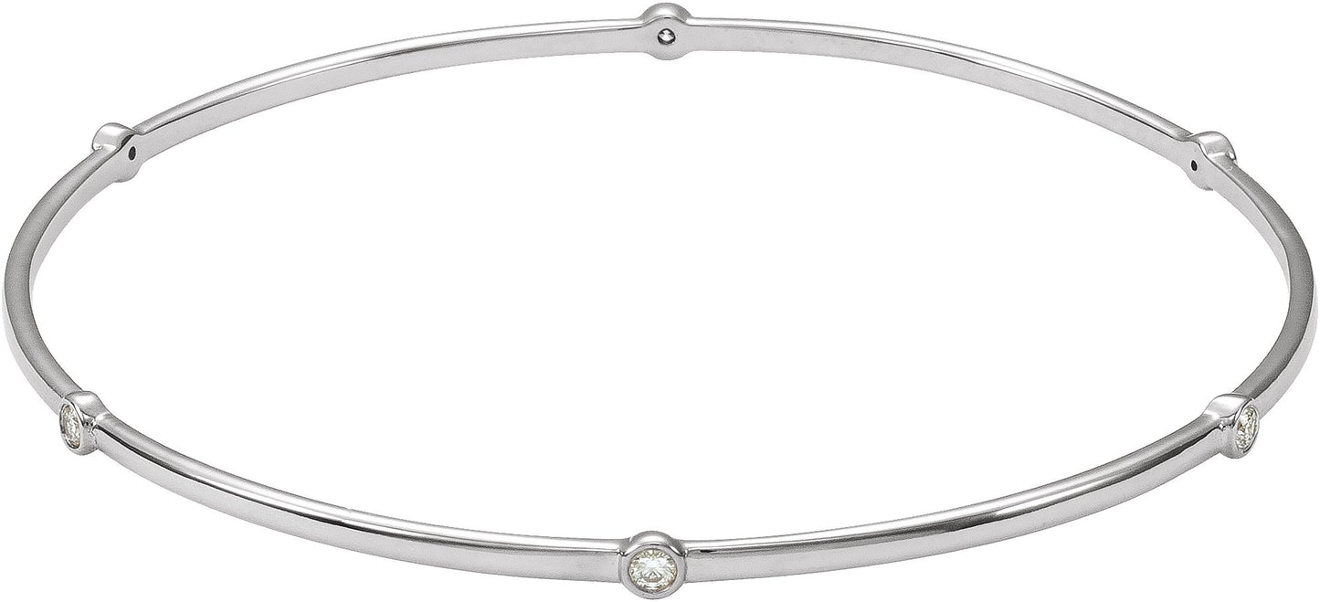 1/4 Ctw Lab-Grown Diamond Bangle Bracelet