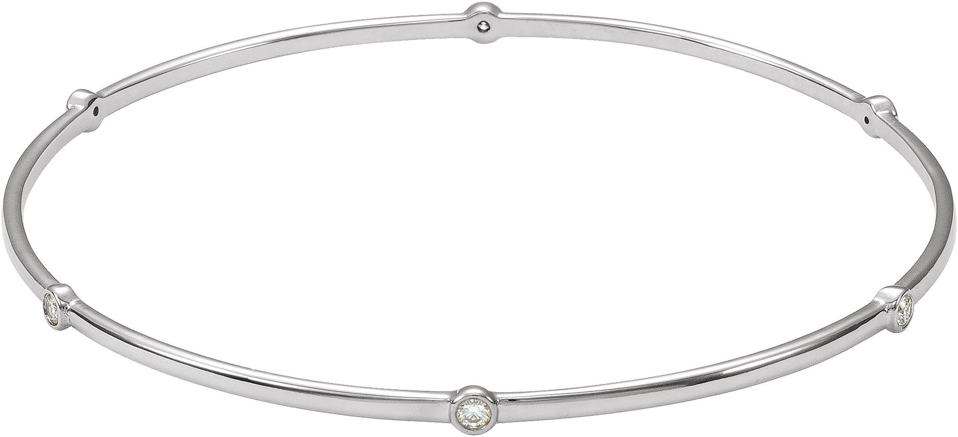 1/4 Ctw Lab-Grown Diamond Bangle Bracelet