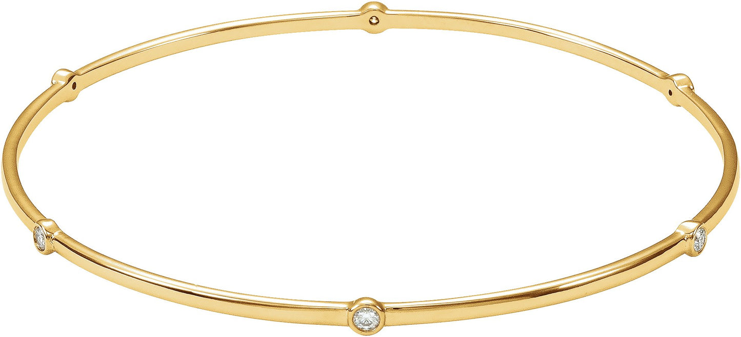 1/4 Ctw Lab-Grown Diamond Bangle Bracelet - Lab Grown Diamond