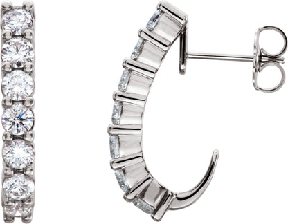 3/4 Ctw Lab Grown Diamond Earrings - Lab Grown Diamond