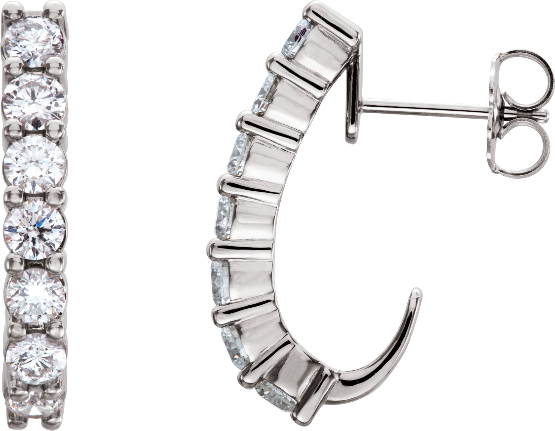 1 1/4 Ctw Lab Grown Diamond Earrings - Lab Grown Diamond