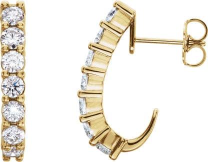 3/4 Ctw Lab Grown Diamond Earrings