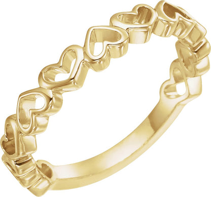 Heart Ring - Yellow Gold