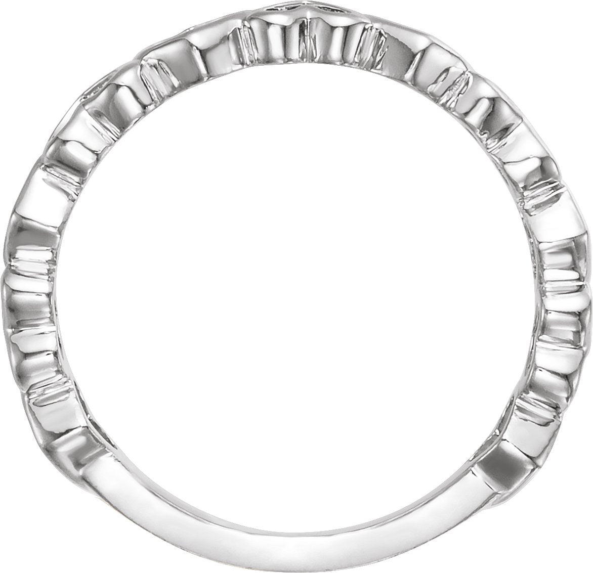 Heart Ring - White Gold