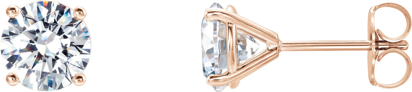 1 Ctw Lab-Grown Diamond 4-Prong Stud Earrings