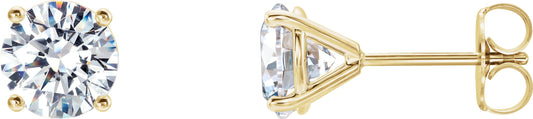 1 1/2 Ctw Lab-Grown Diamond 4-Prong Stud Earrings - Lab Grown Diamond