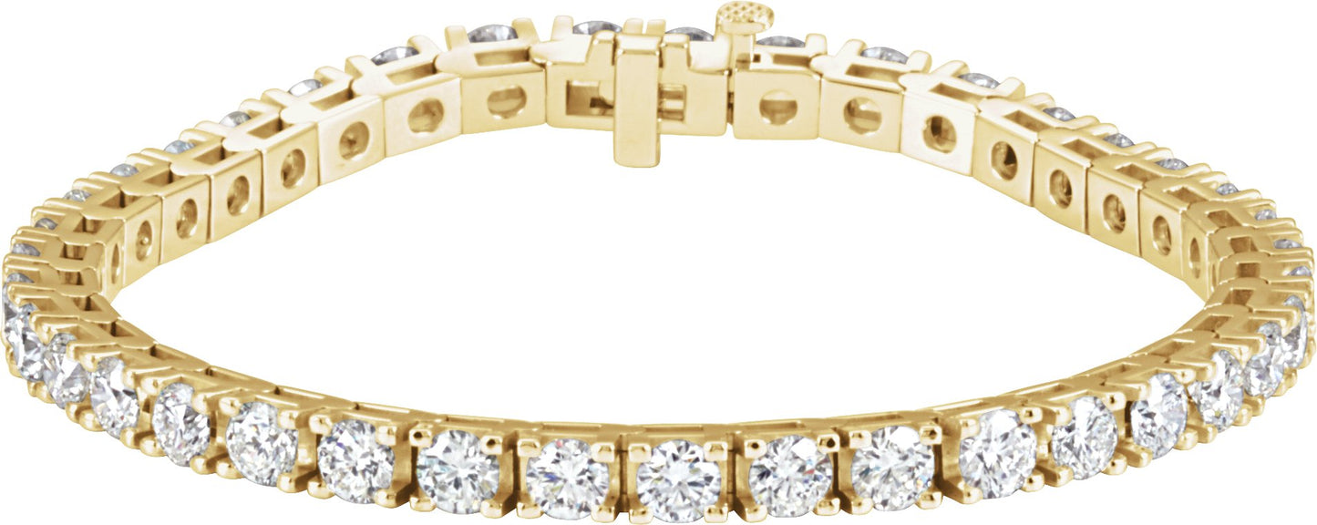 9 Ctw Lab Grown Diamond Line Bracelet