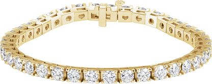 9 Ctw Lab Grown Diamond Line Bracelet