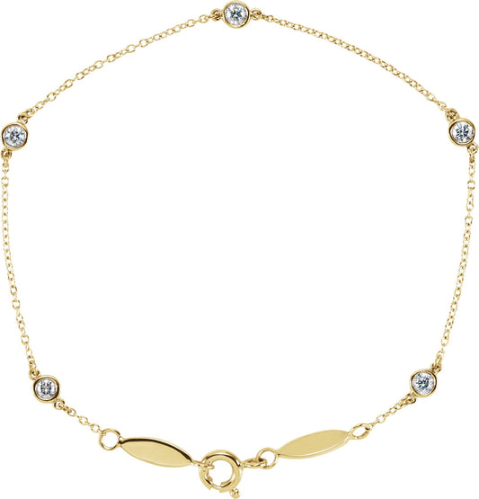Station Bracelet - Lab Grown Diamond