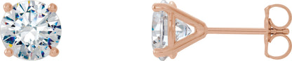 1 1/2 Ctw Lab-Grown Diamond 4-Prong Stud Earrings