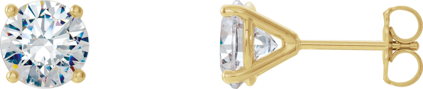 1 Ctw Lab-Grown Diamond 4-Prong Stud Earrings - Lab Grown Diamond