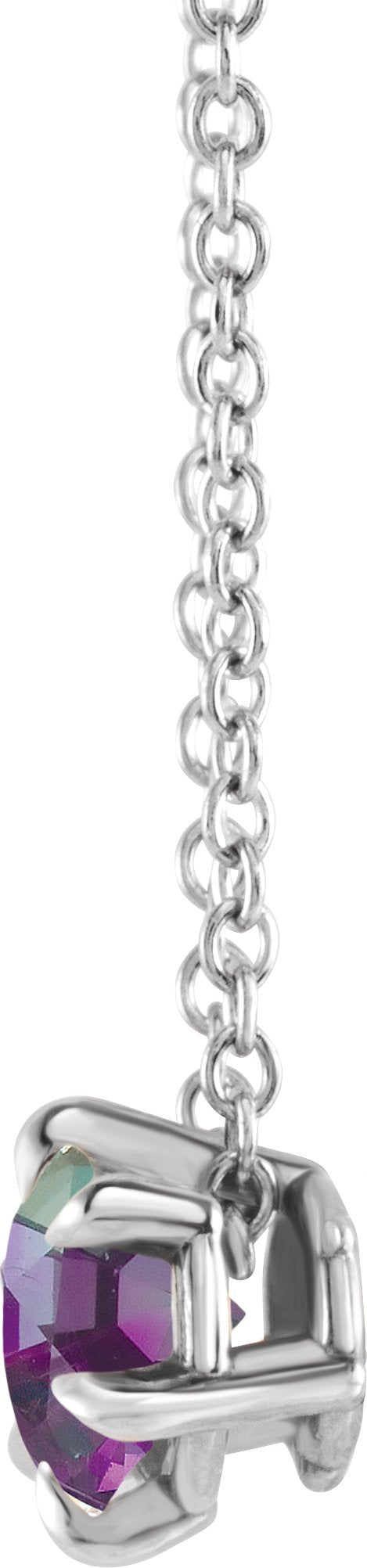 1 Ct Lab-Grown Diamond Solitaire Necklace - Yellow Gold - Lab Grown Diamond