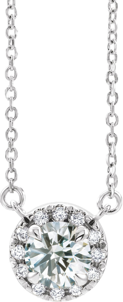 5/8 Ctw Lab-Grown Diamond French-Set Necklace