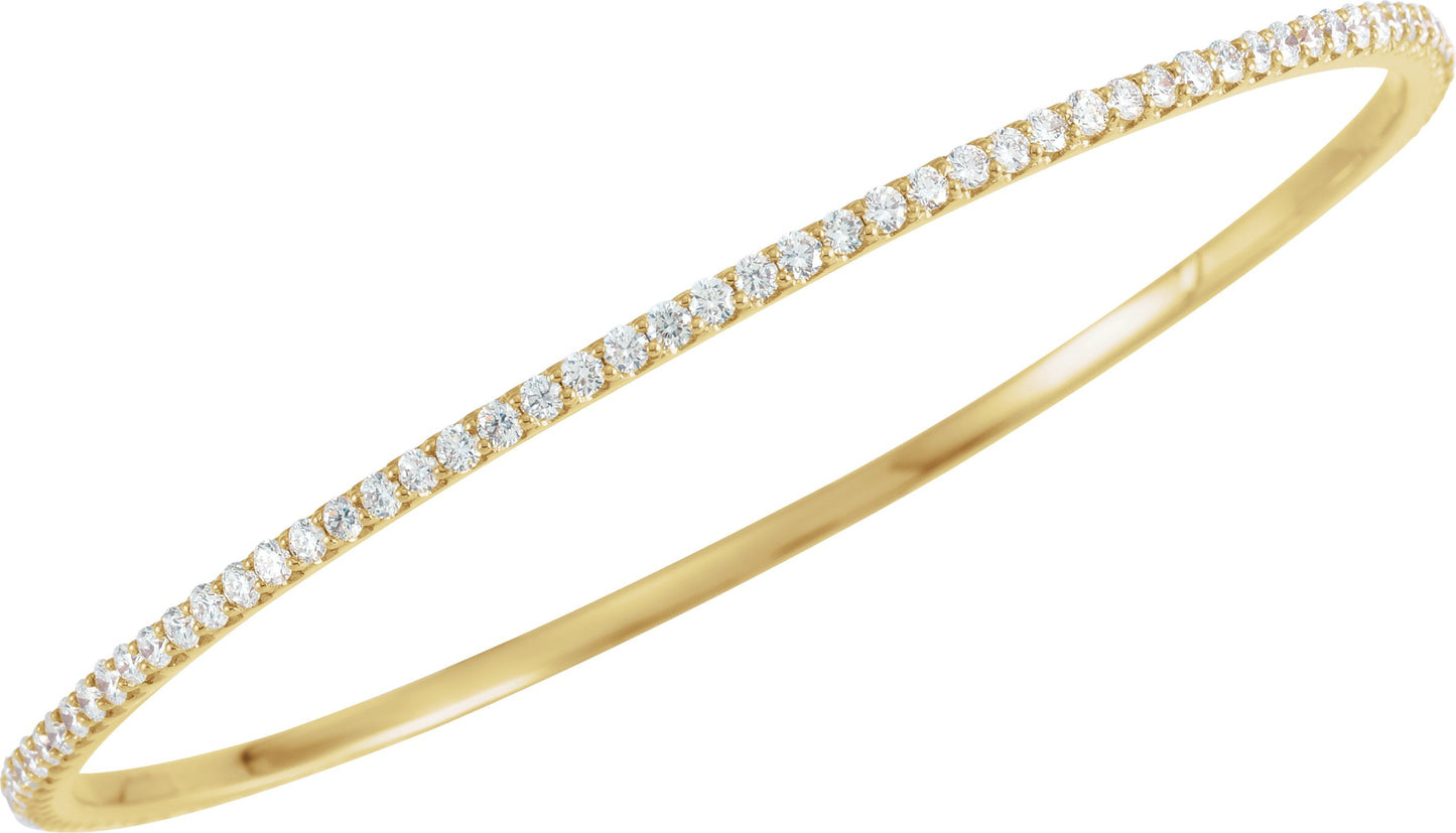 4 Ctw Lab-Grown Diamond Bangle Bracelet