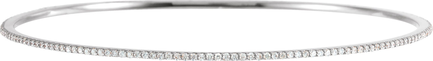 1 Ctw Lab-Grown Diamond Bangle Bracelet