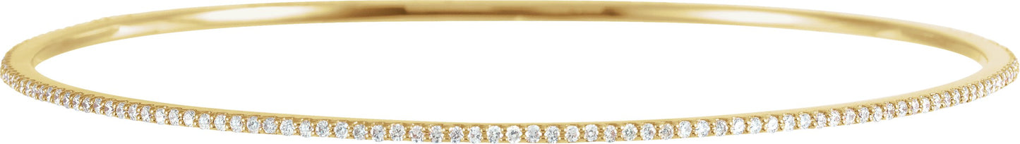 1 Ctw Lab-Grown Diamond Bangle Bracelet - Lab Grown Diamond