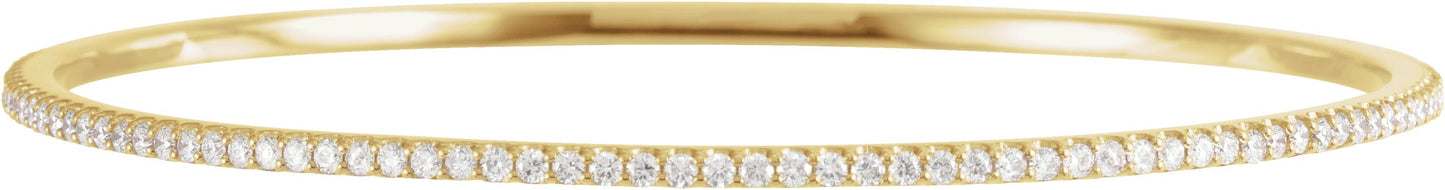 2 Ctw Lab-Grown Diamond Bangle Bracelet - Lab Grown Diamond