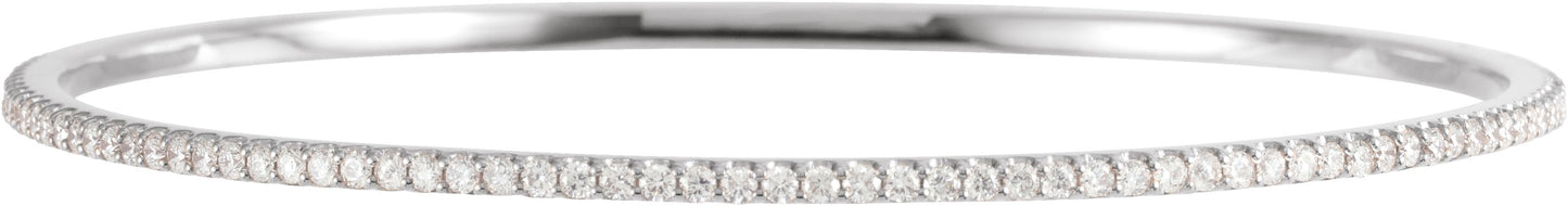 2 Ctw Lab-Grown Diamond Bangle Bracelet