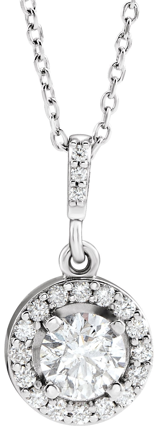 1/2 Ctw Lab-Grown Diamond Necklace - Rose Gold - Lab Grown Diamond