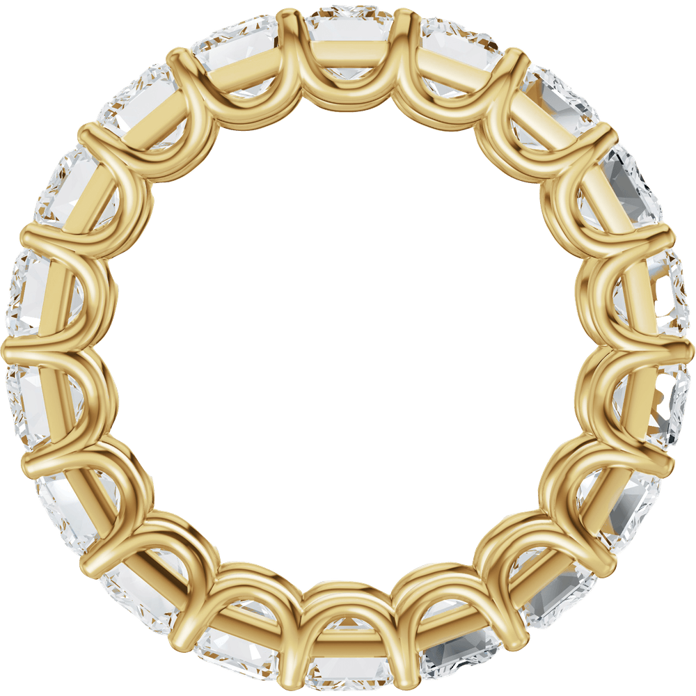 6 3/4 Ctw Oval Lab-Grown Diamond Low Profile Eternity Band