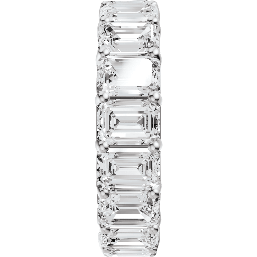 7 1/5 Ctw Oval Lab-Grown Diamond Low Profile Eternity Band