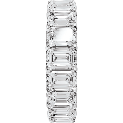 7 1/5 Ctw Oval Lab-Grown Diamond Low Profile Eternity Band