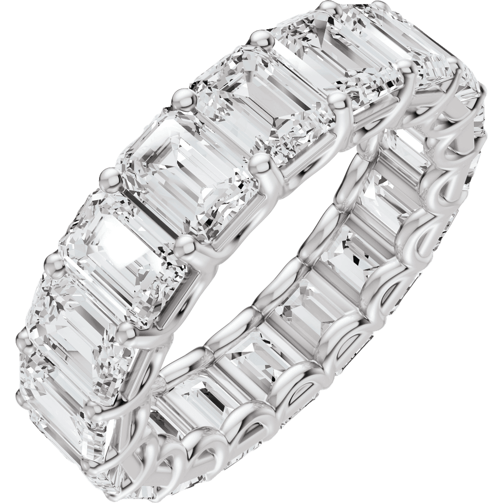 6 3/4 Ctw Oval Lab-Grown Diamond Low Profile Eternity Band