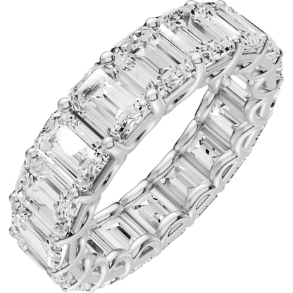 6 3/4 Ctw Oval Lab-Grown Diamond Low Profile Eternity Band