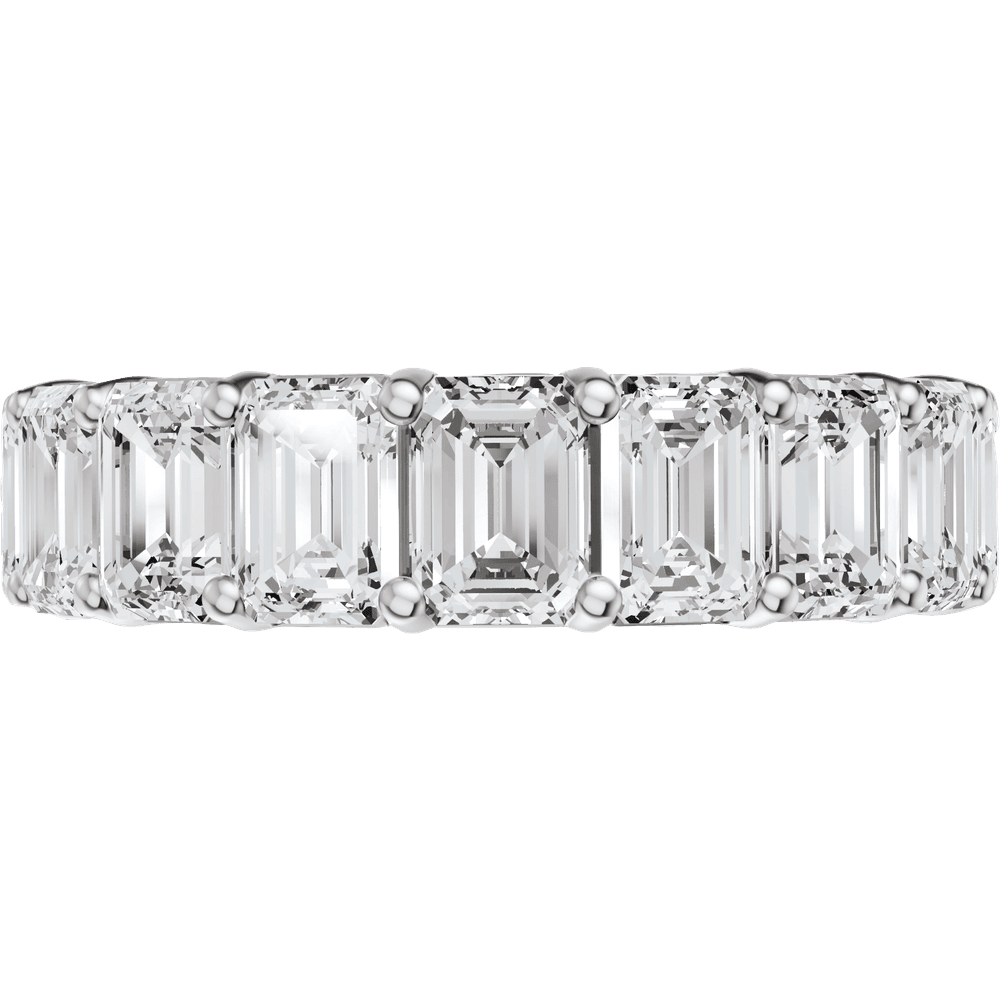 7 1/5 Ctw Oval Lab-Grown Diamond Low Profile Eternity Band